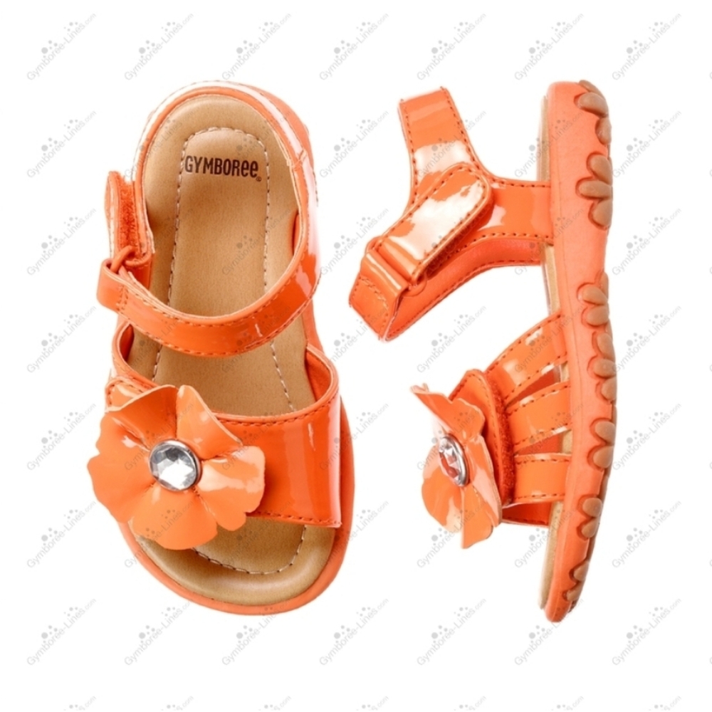 Gymboree Tropical Bloom Spring Vacation Gem Flower Sandal Strap Sandals Size 9